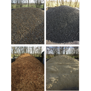 Sand, Grus og Flis